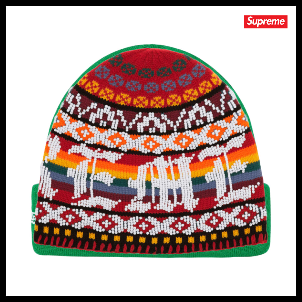 ★100%正規品保証 Supreme★ Beaded Beanie Red