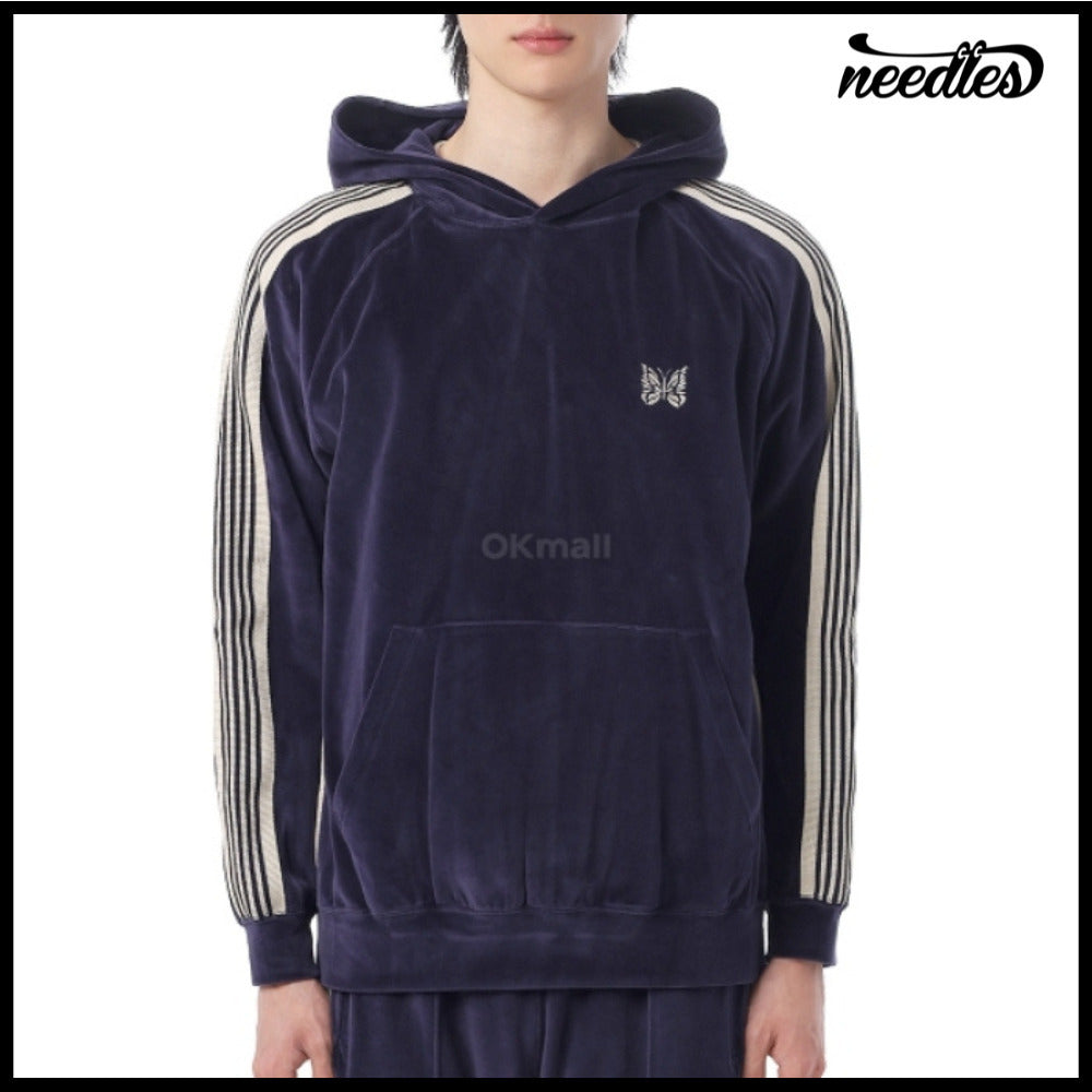 【NEEDLES】 Track Hoody CPE Velour Navy