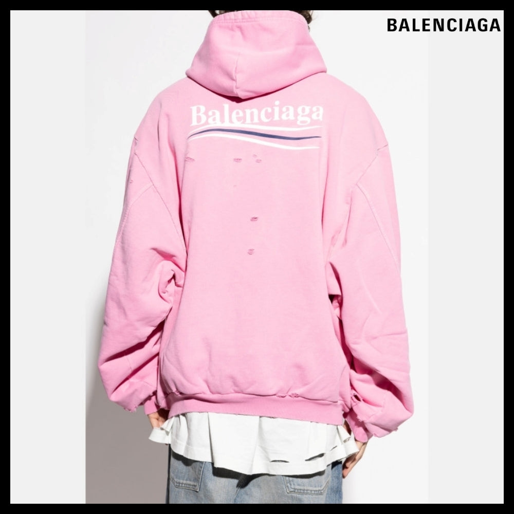 ★BALENCIAGAアウトレット セール ★Layered Hoodie FA Pink