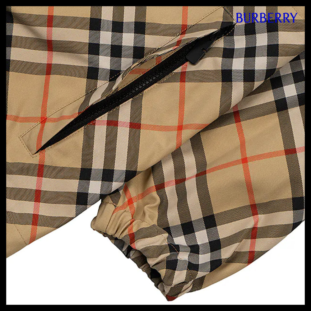 【Burberry】Check Hooded Women’s Jacket