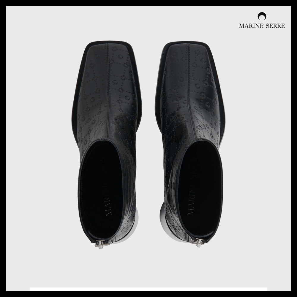 【MARINE SERRE】Moonogram Embossed Leather MS Block
