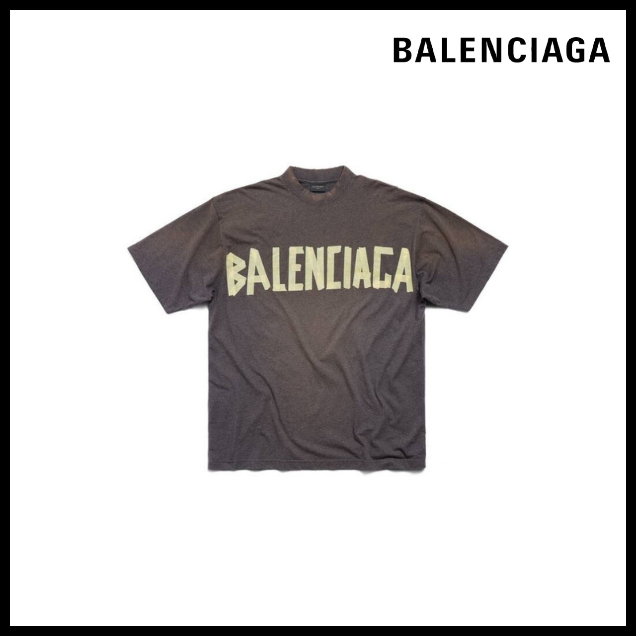 ★BALENCIAGAアウトレット セール ★Tape Type T-Shirt Medium