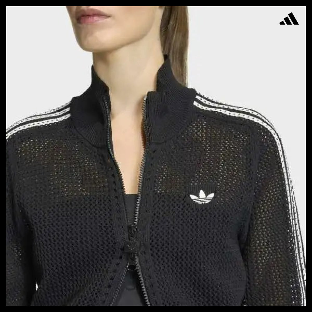 【ADIDAS 】Knit Crochet Firebird Track Top