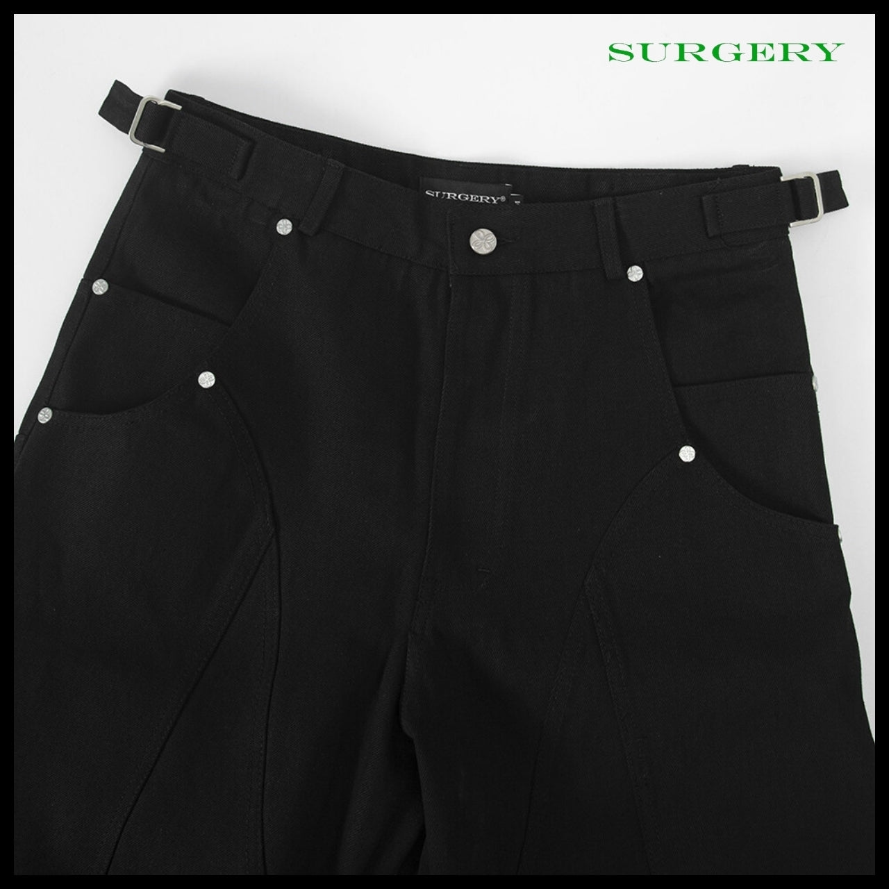 【SURGERY】Structured Boot Pants Black