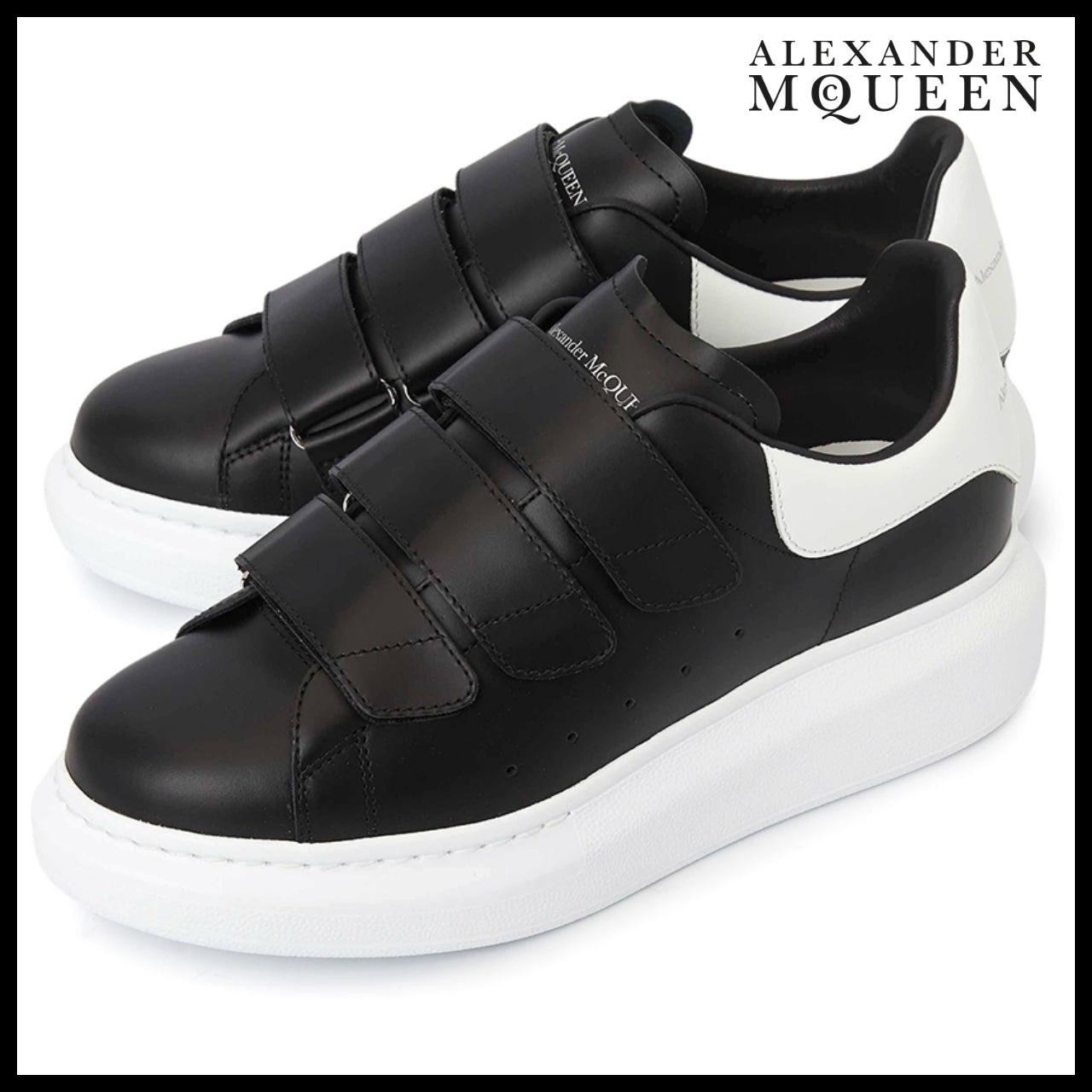 【Alexander Mcqueen】Sneakers Pelle S Larry Black White
