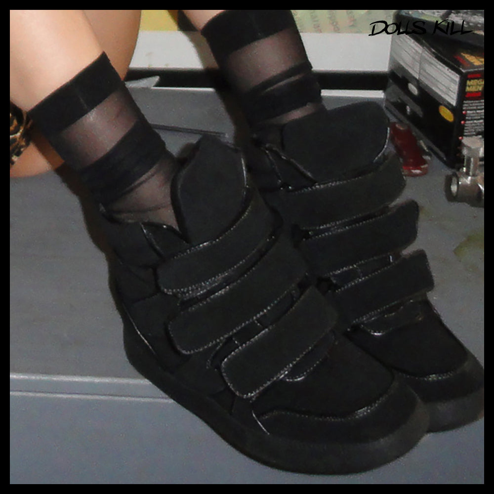 ◆DOLLS KILL◆DARKER WAVS Ambient Wedge Sneakers