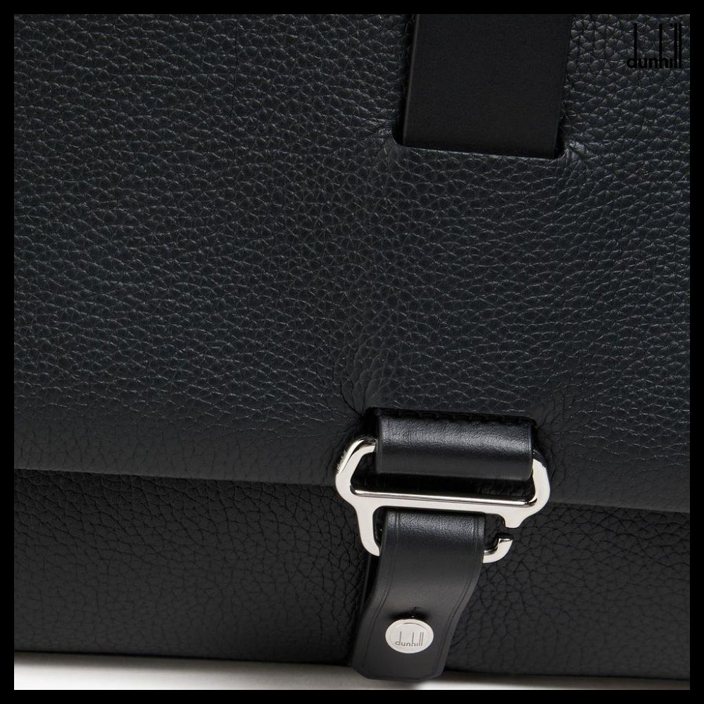 【Dunhill】ペブル加工レザー メッセンジャーバッグ