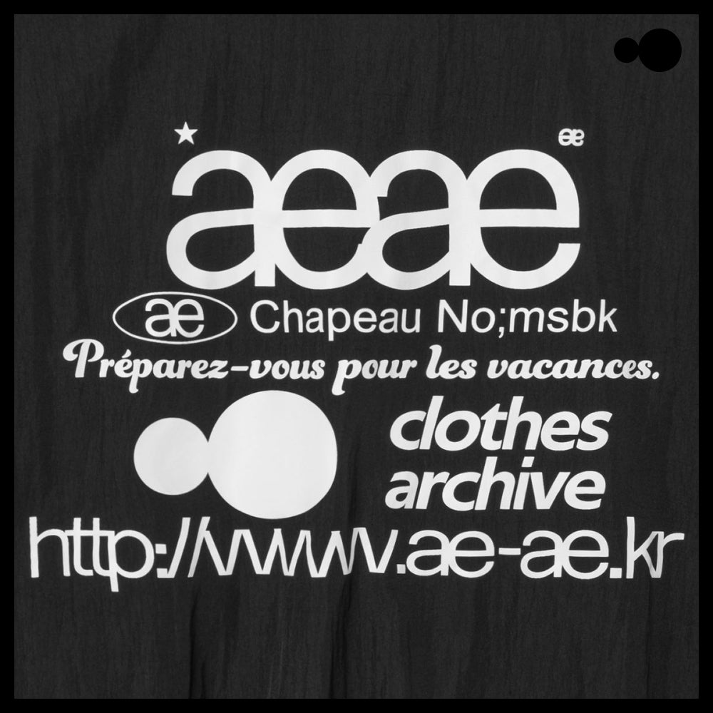 【AEAE】Web Logo Team Jacket Black