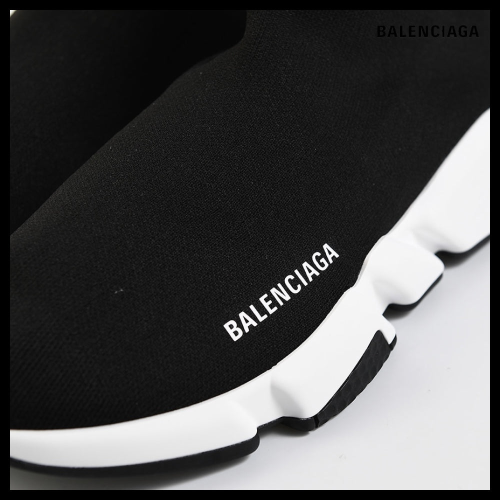 【BALENCIAGA】Speed Recycled Knit Sneaker Black White