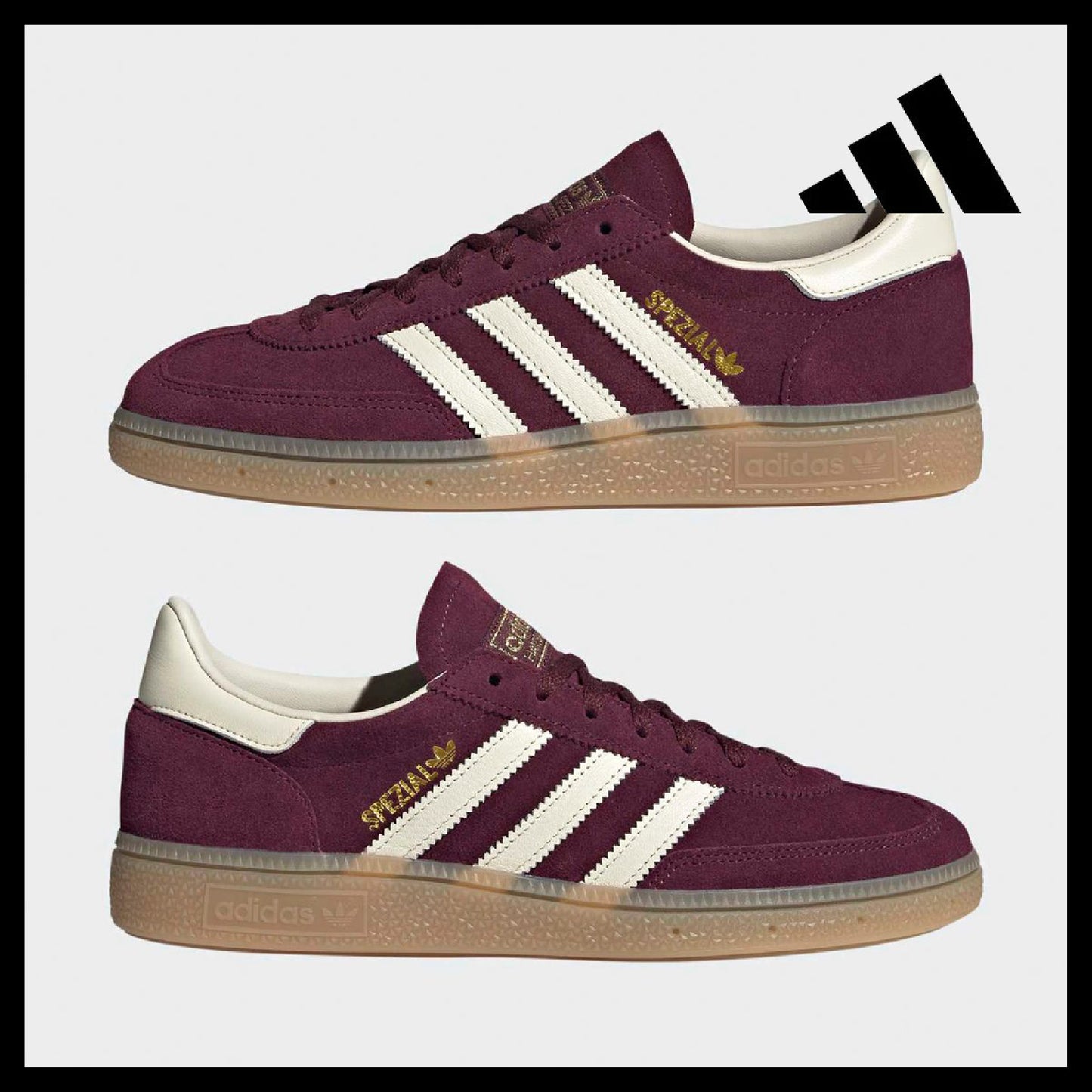 【ADIDAS】Handball Spezial Maroon Cream White