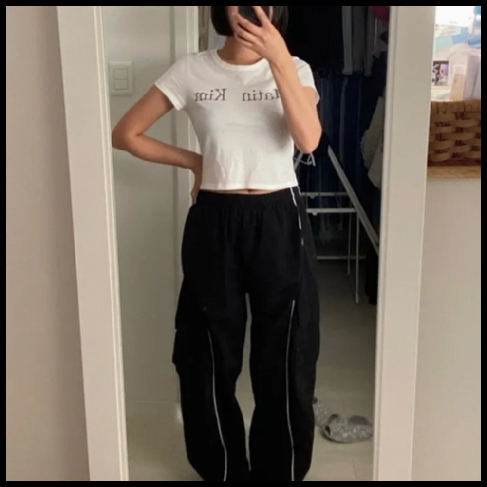 【Matin Kim】MATIN LOGO CROP TOP 2 Colors