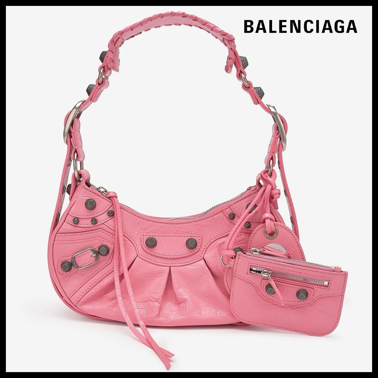 【BALENCIAGA】Le Cagole XS Shoulder Bag Pink