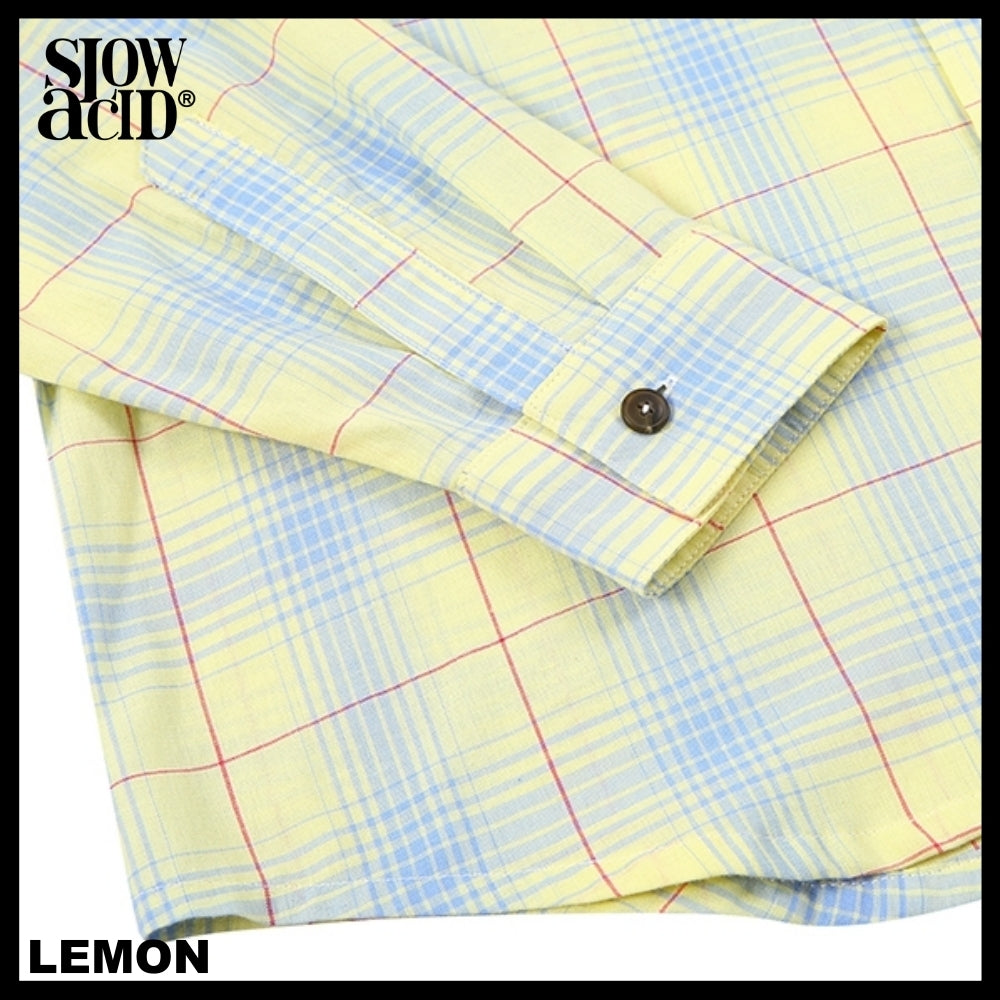 【SLOW ACID】TXT着用 SUMMER LIGHT CHECK SHIRT 2COLOR