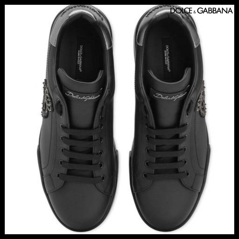 【Dolce & Gabbana】CALFSKIN NAPPA PORTOFINO SNEAKERS