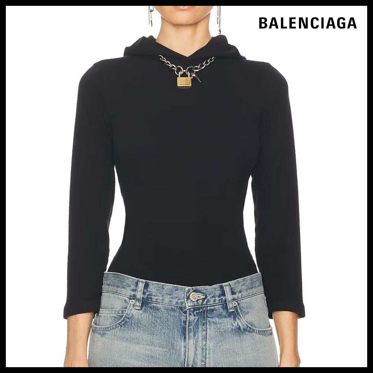 ★Balenciaga アウトレット セール★ Hooded Long Sleeve