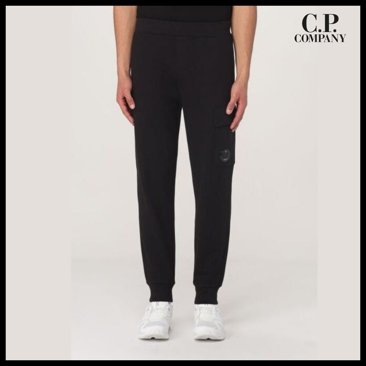 【CP COMPANY】Diagonal Raised Fleece Lens Sweatpants