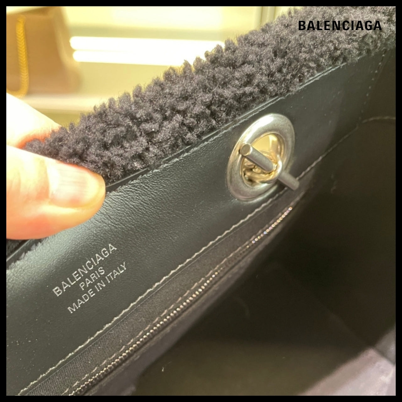 【BALENCIAGA】Duty Free Small Tote Bag Black