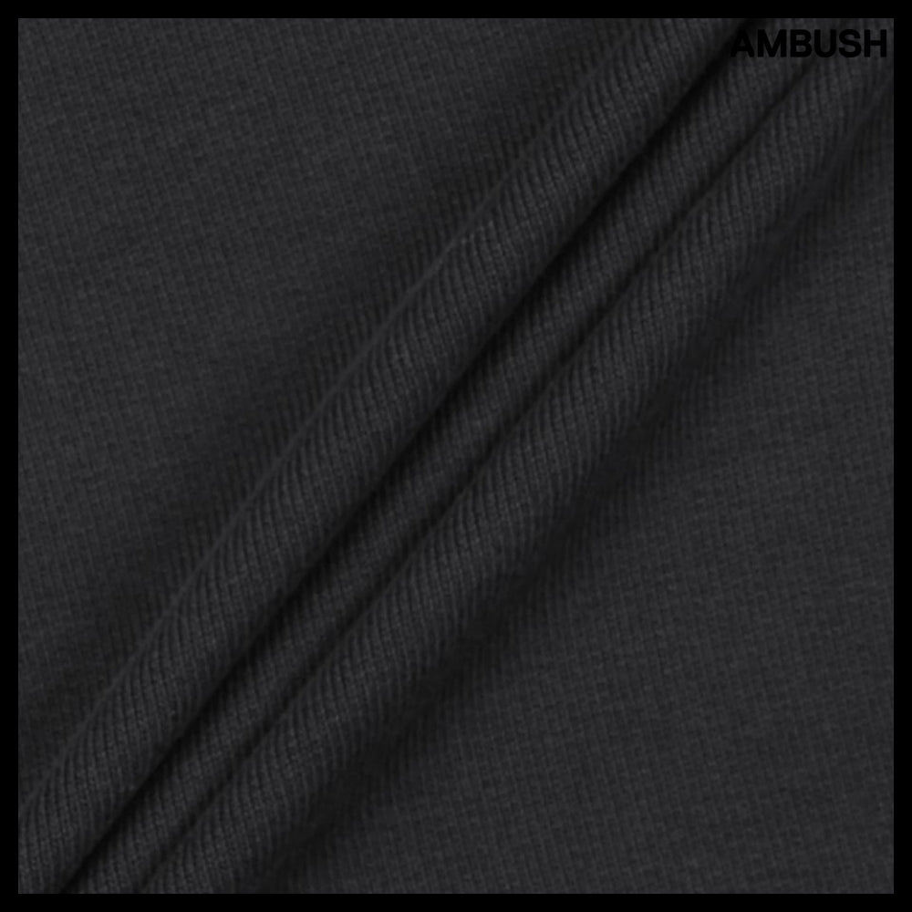 【AMBUSH】Distressed Hole Sweatshirt Black