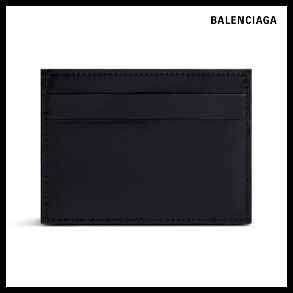 【BALENCIAGA】CASH CARD HOLDER IN BLACK AND WHITE SHINY BOX
