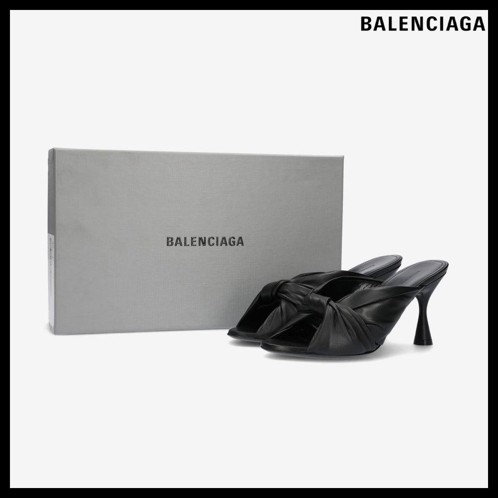 【BALENCIAGA】Tie Strap Heels Black