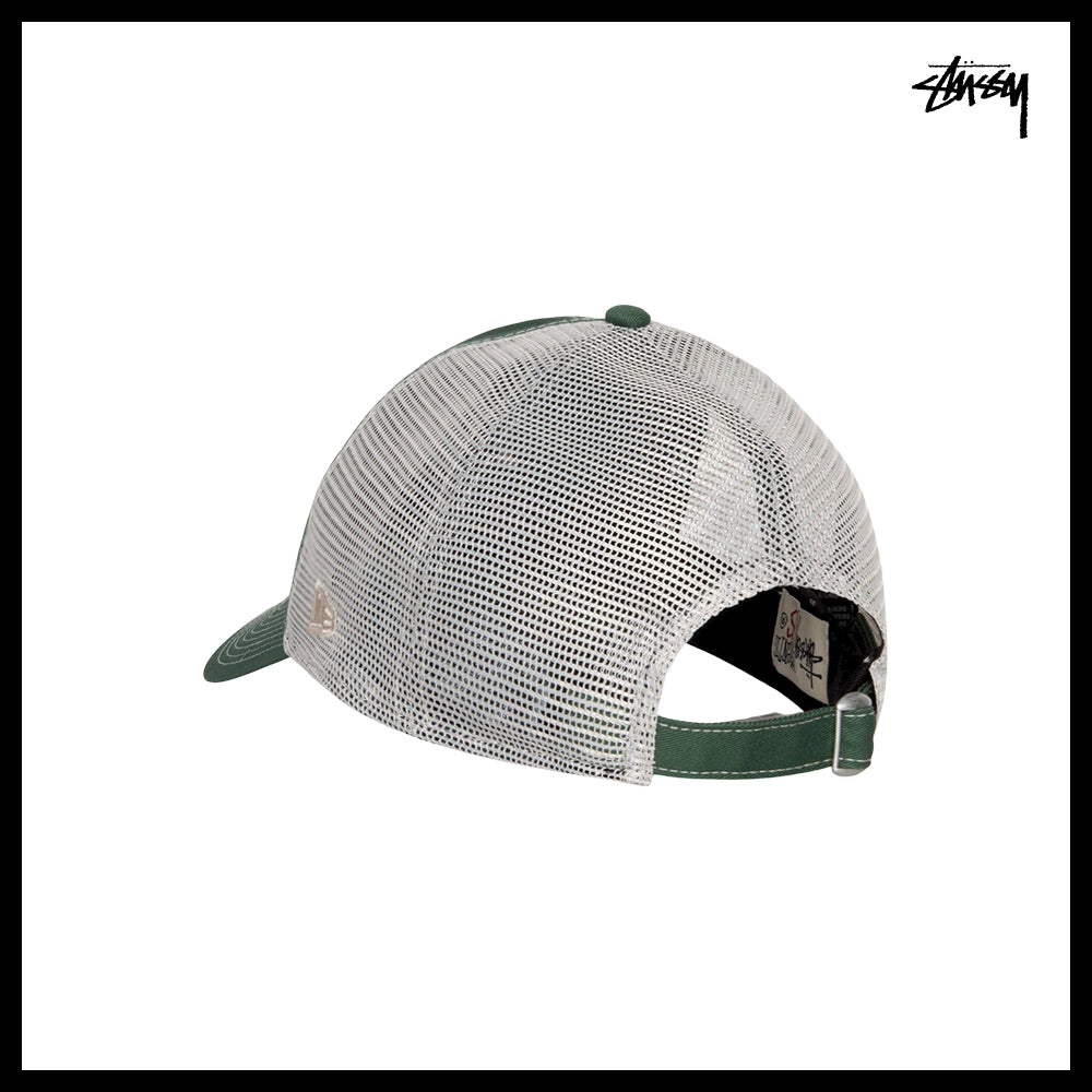 【STUSSY】Basic New Era 9Twenty Basic Trucker Green