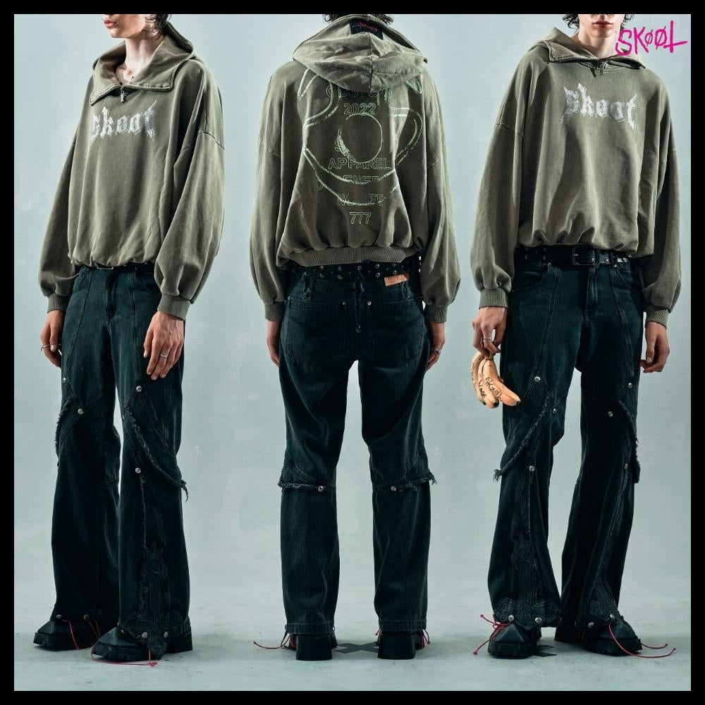 【SKOOT】Skoot Khaki Hoodie