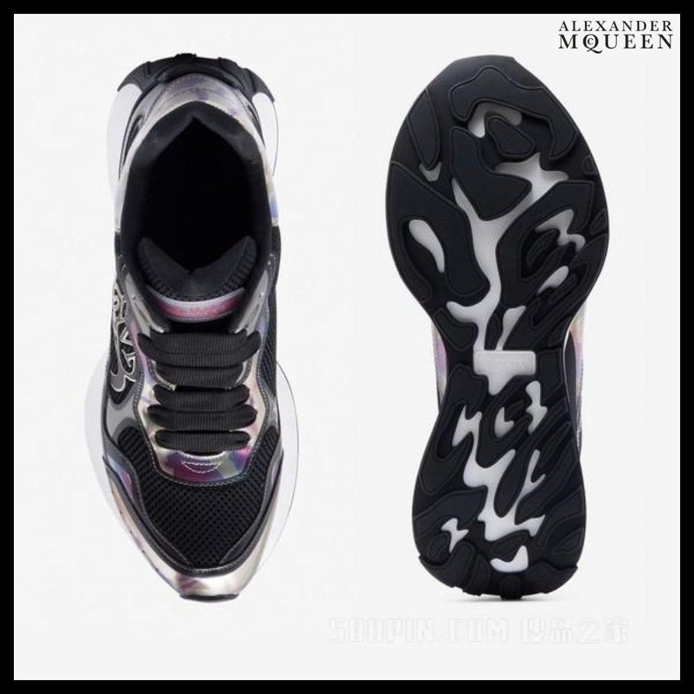 【Alexander Mcqueen】Sprint Runner Sneakers Black White