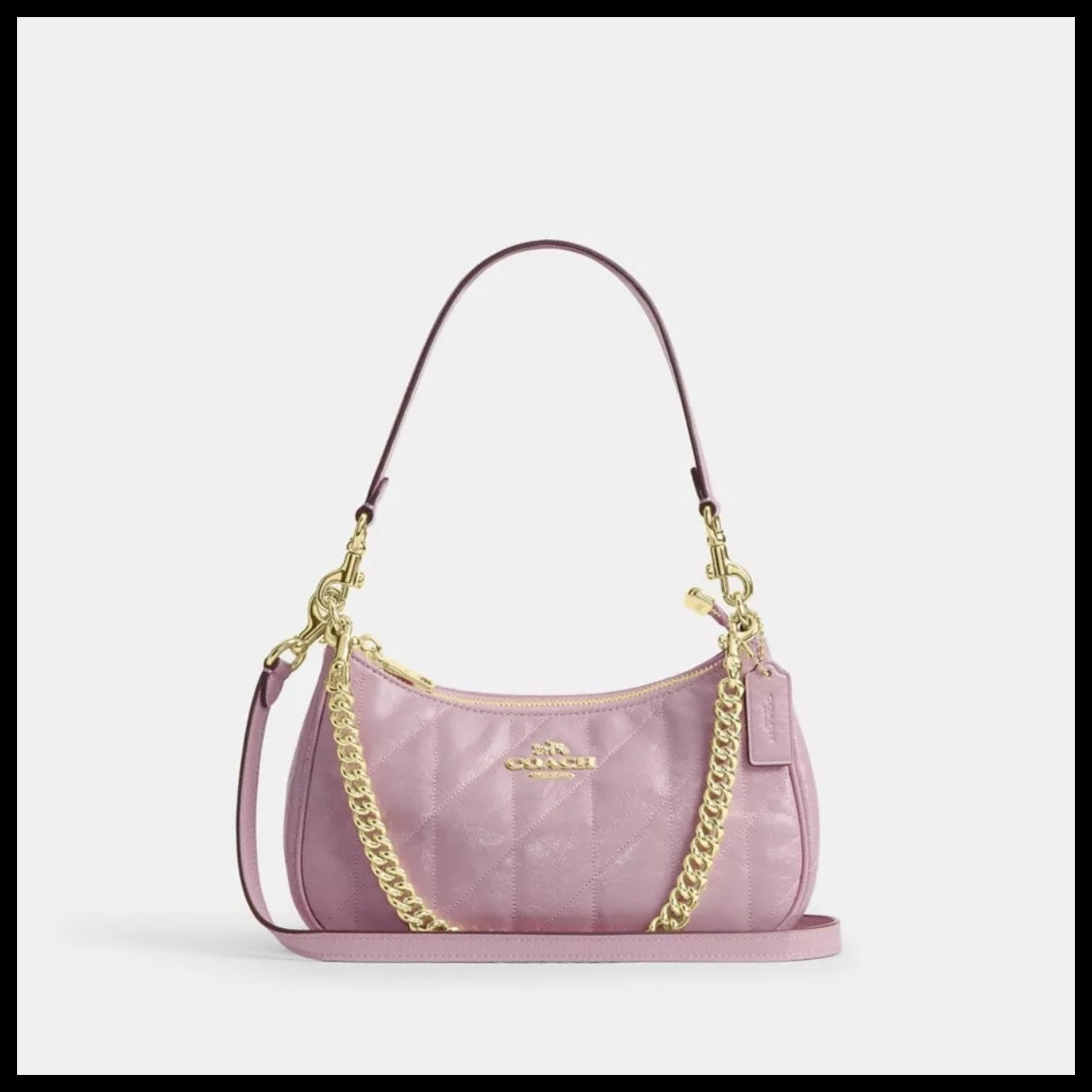 【Coach】Terry Shoulder Bag with Quilting