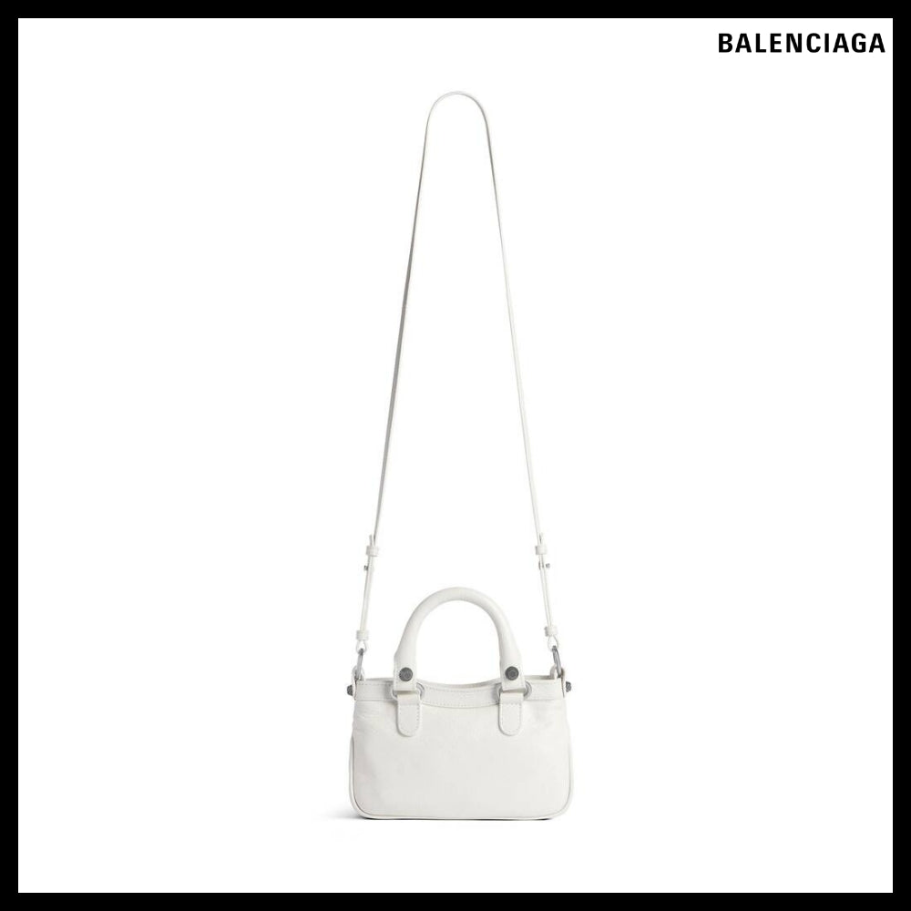 【BALENCIAGA】Neo Cagole Mini Tote Bag White