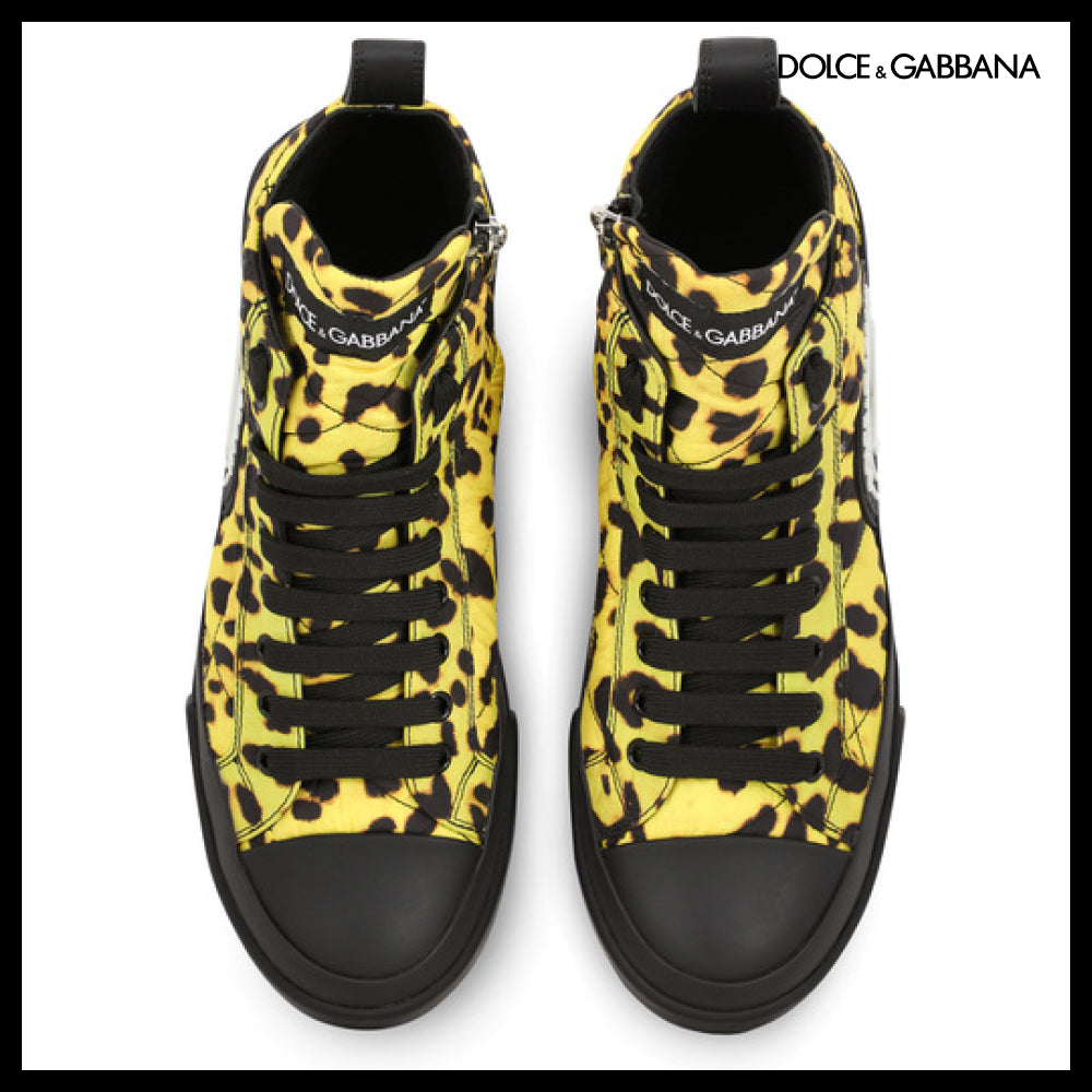 【Dolce & Gabbana】QUILTED PORTOFINO LIGHT HIGH-TOP SNEAKERS