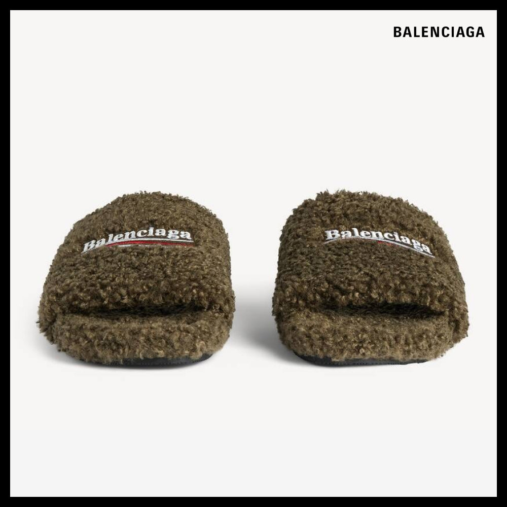 【BALENCIAGA】Furry Open Mule