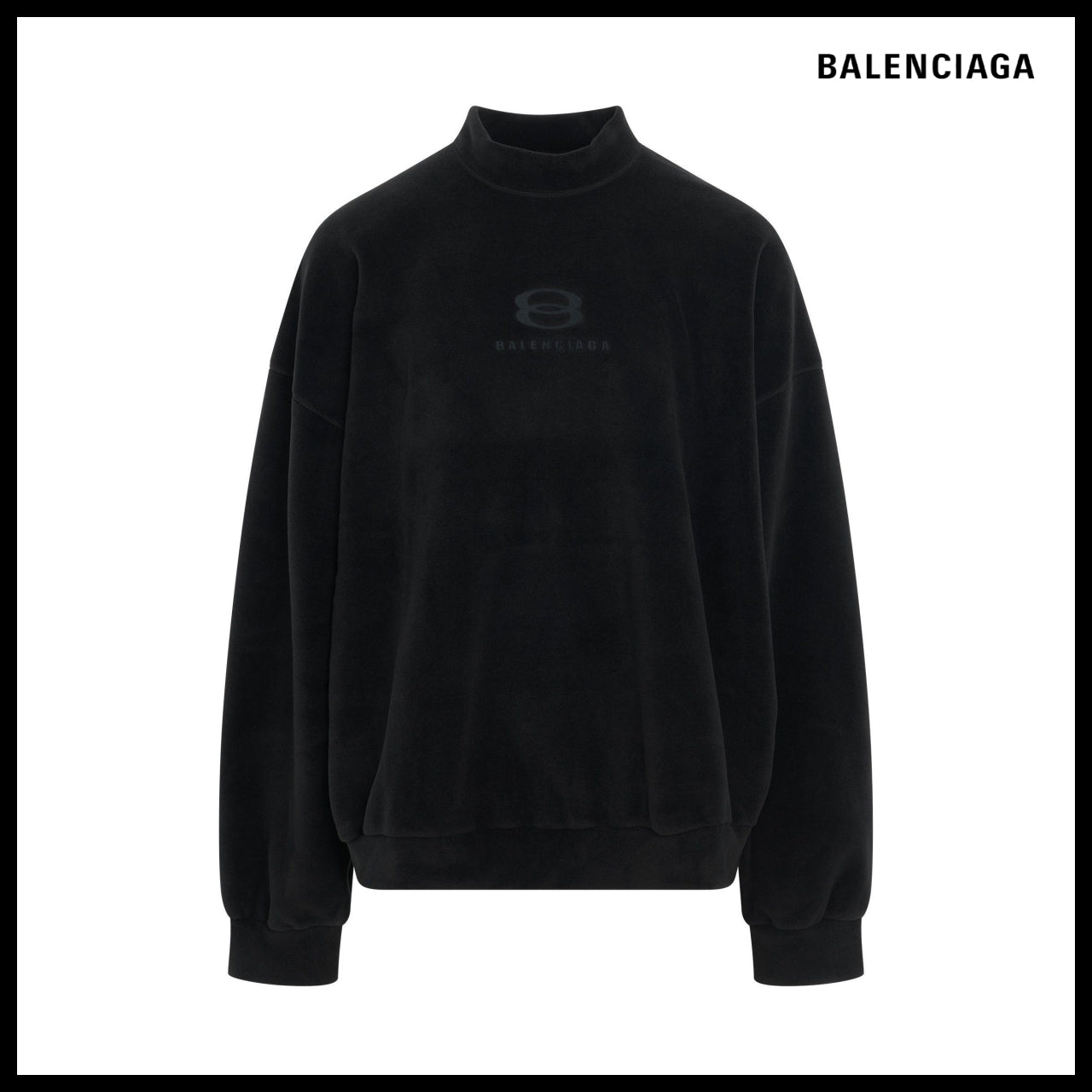 【BALENCIAGA】Unity Sports Icon Sweatshirt Large Fit Black