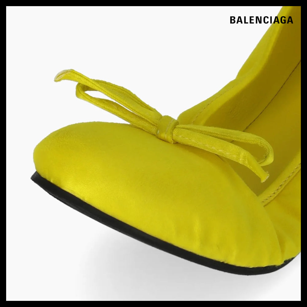 【BALENCIAGA】Leopold Flat Shoes - Yellow