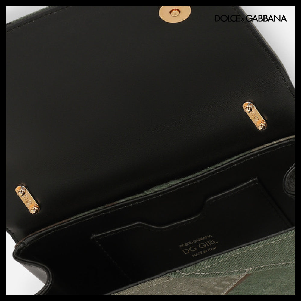 【Dolce & Gabbana】DG GIRLS PHONE BAG IN CAMOUFLAGEPATCHWORK