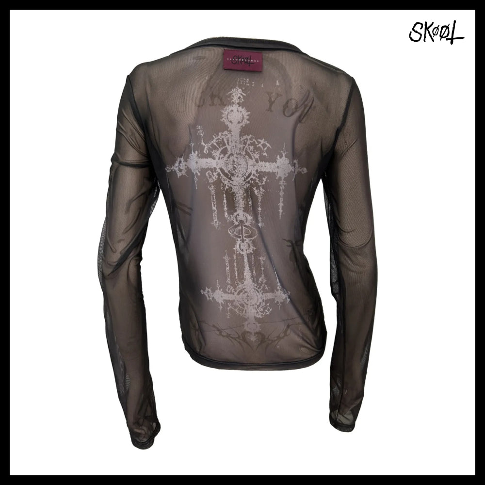【SKOOT】Facade Mesh Shirt