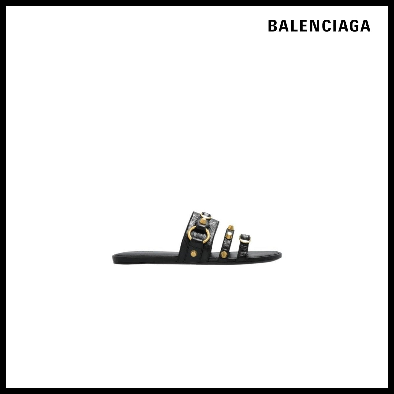 【BALENCIAGA】Slides City Black