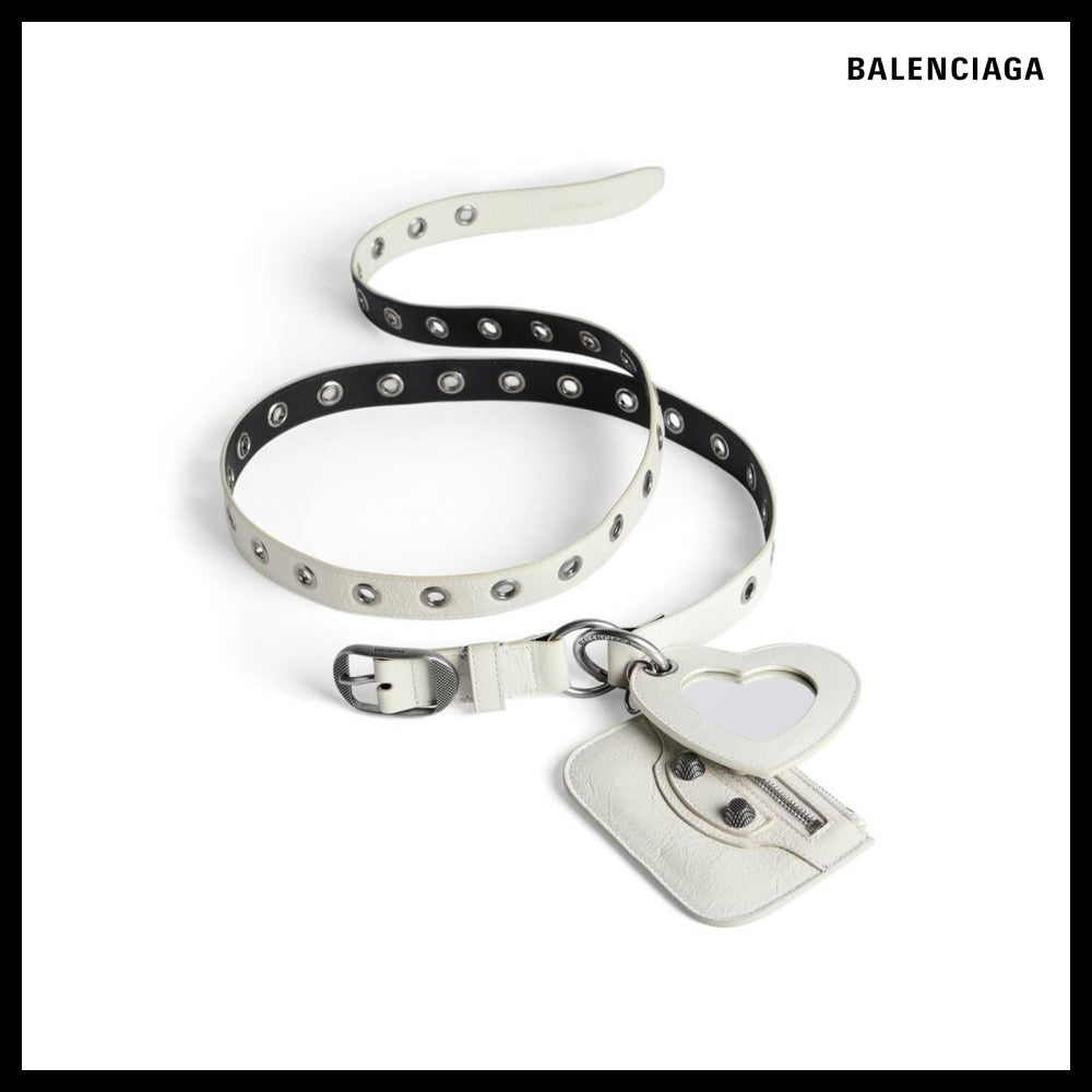 【BALENCIAGA】Le Cagole Charms Belt White