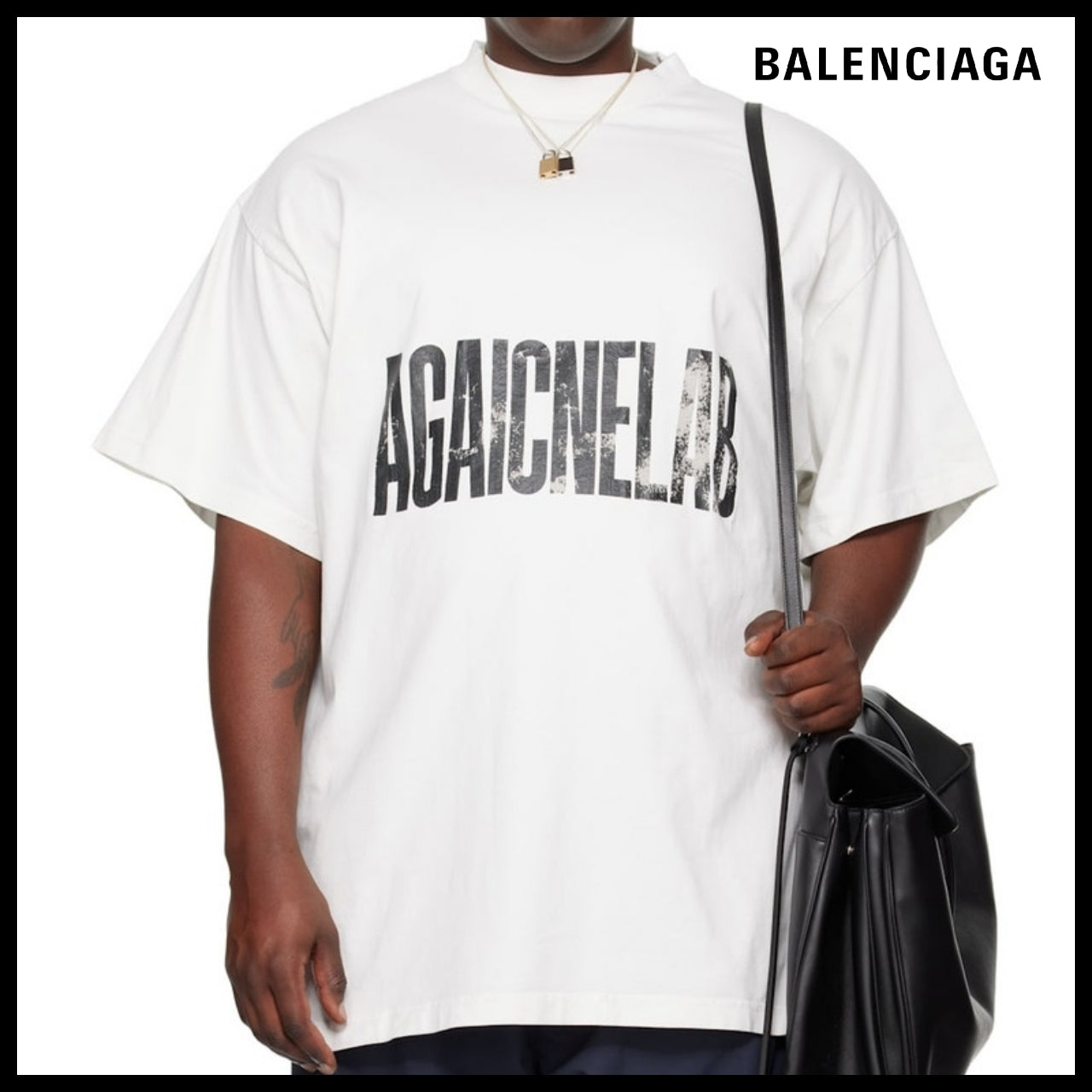 【BALENCIAGA】Agaicnelab T-Shirt Oversized Fit 9081