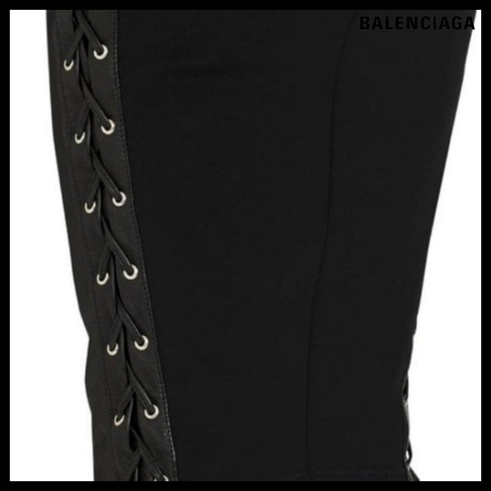 【Balenciaga】Leather Pencil Skirt