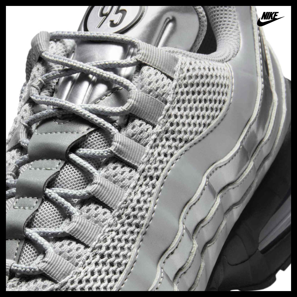 【NIKE】Air Max 95 Big Bubble M Metallic Silver Black