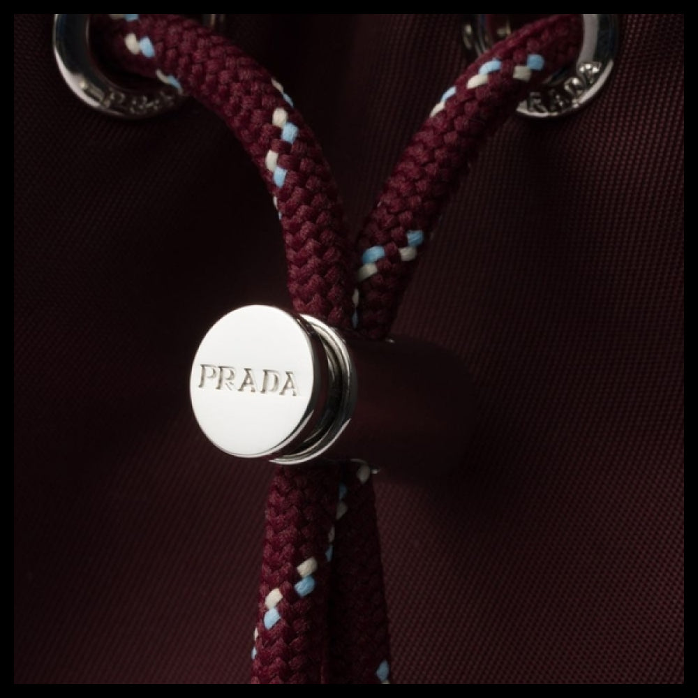 【PRADA】Burgundy clutch bag