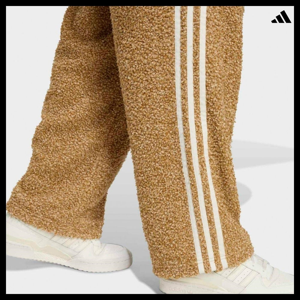 【ADIDAS】Boucle Firebird Brown White Track Pants