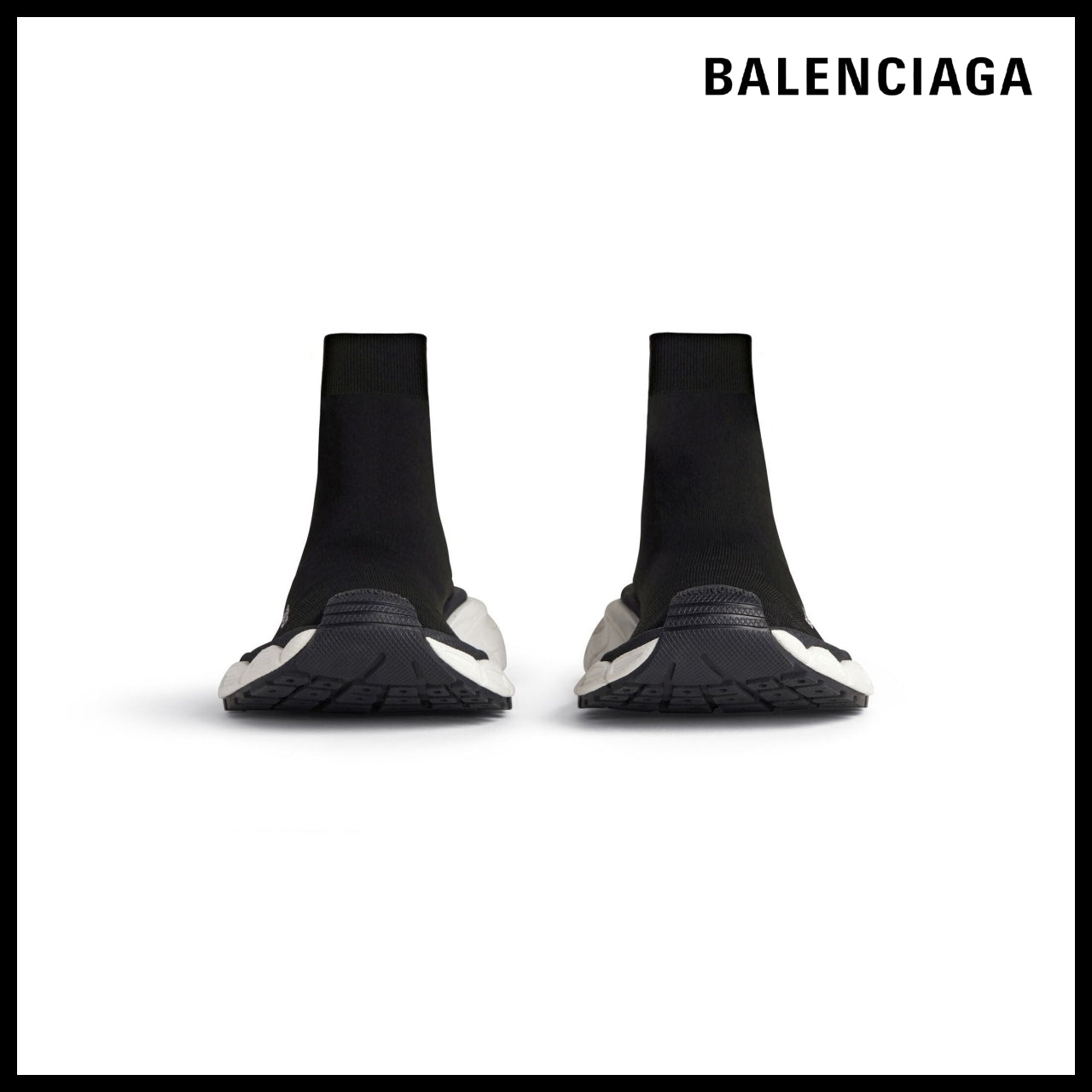 【BALENCIAGA】3XL Sock Sneakers Black Recycled Knit