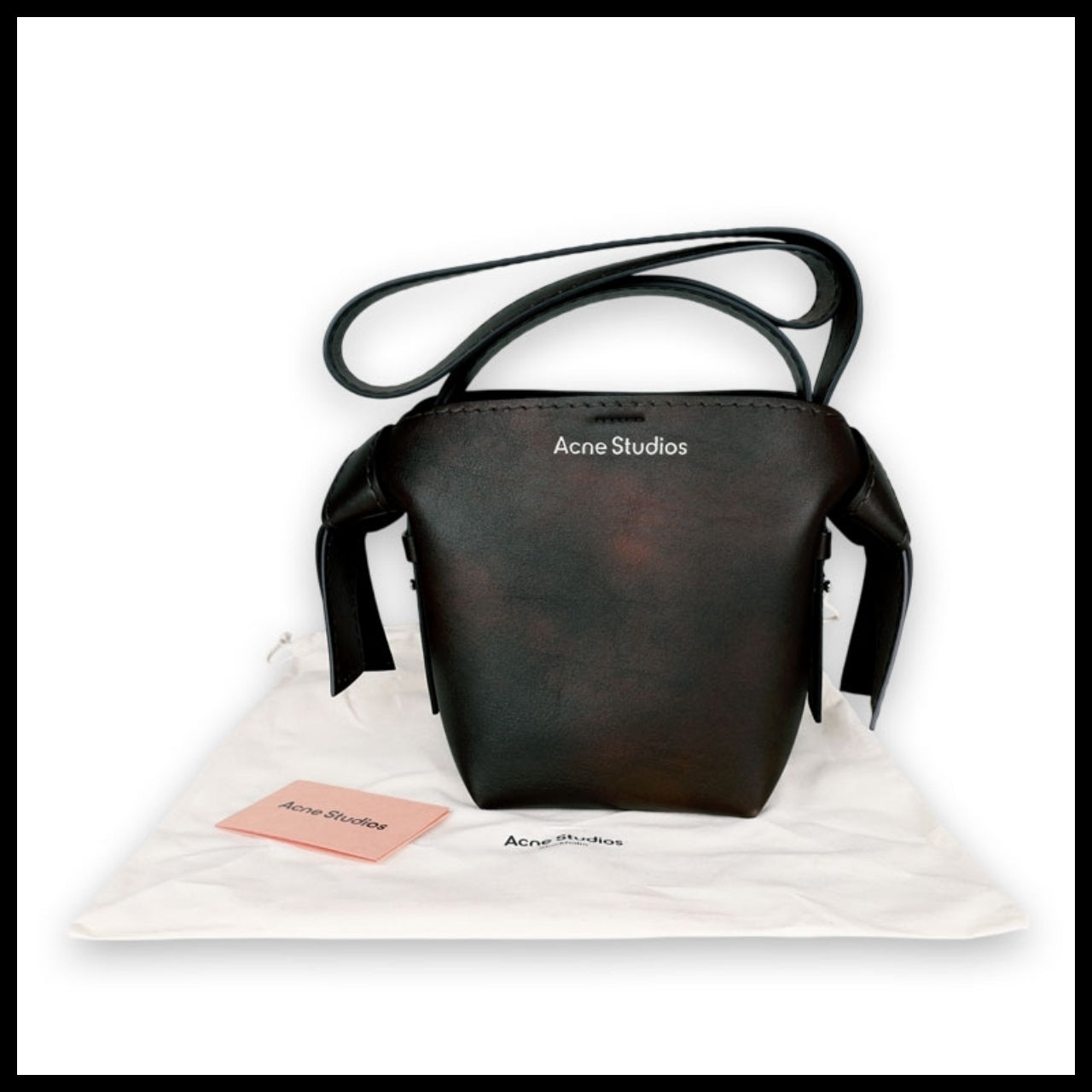 【Acne Studios】 Women Top Handle Leather Musubi Mini