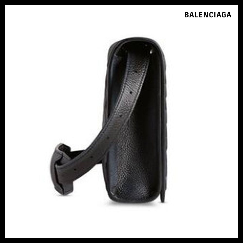 【BALENCIAGA】Car Flap Bag with Strap Dirty Effect Black