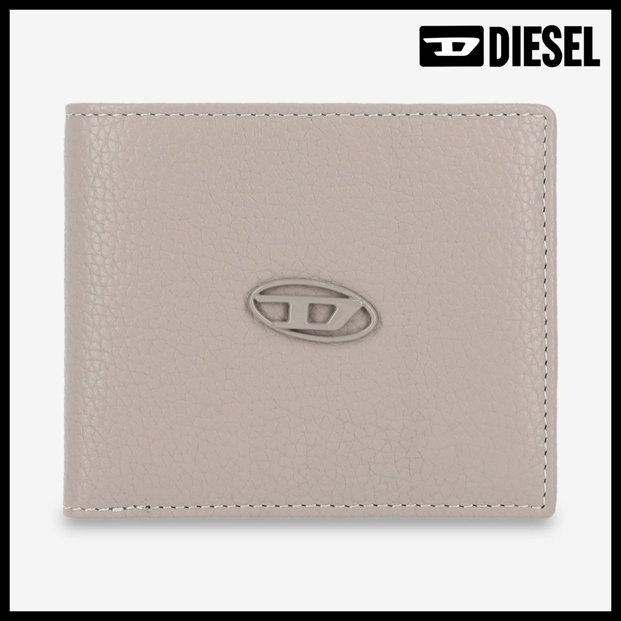 ◆DIESEL◆ 二つ折り財布 Bifold Wallet Grey コンパクト