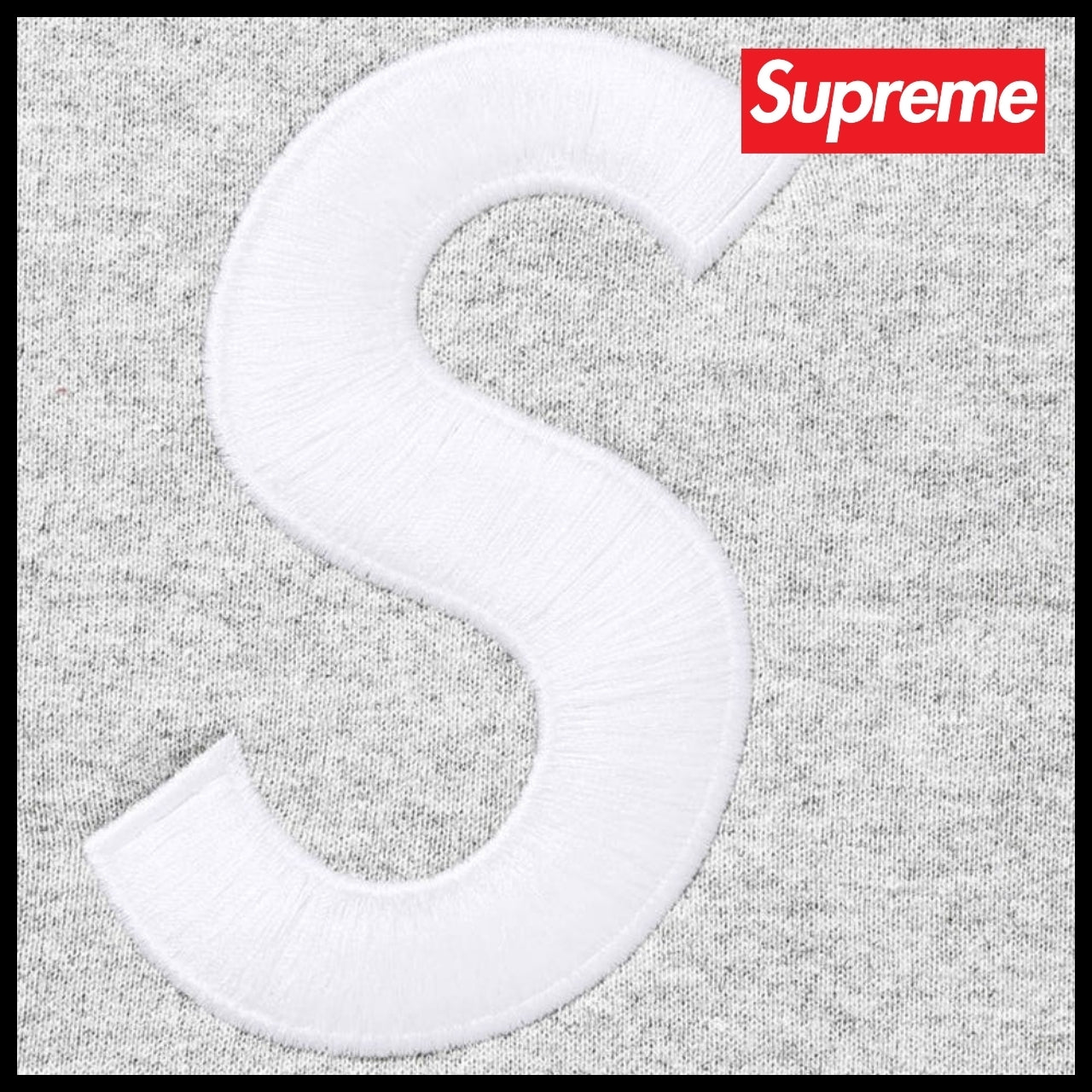 【Supreme】S Logo Zip Up Hooded Sweatshirt Heather Grey 25FW