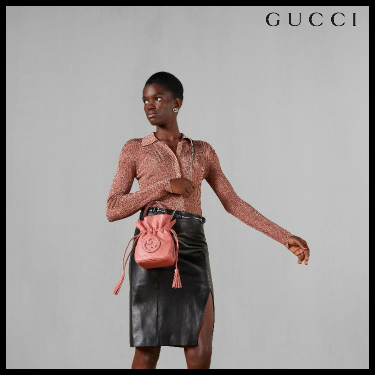 【GUCCI】SAKAI Blondie Drawstring Bucket Bag Gorgeous Grace