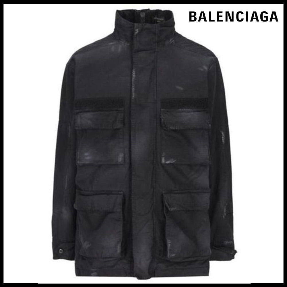 【BALENCIAGA】Double-Front Military Parka