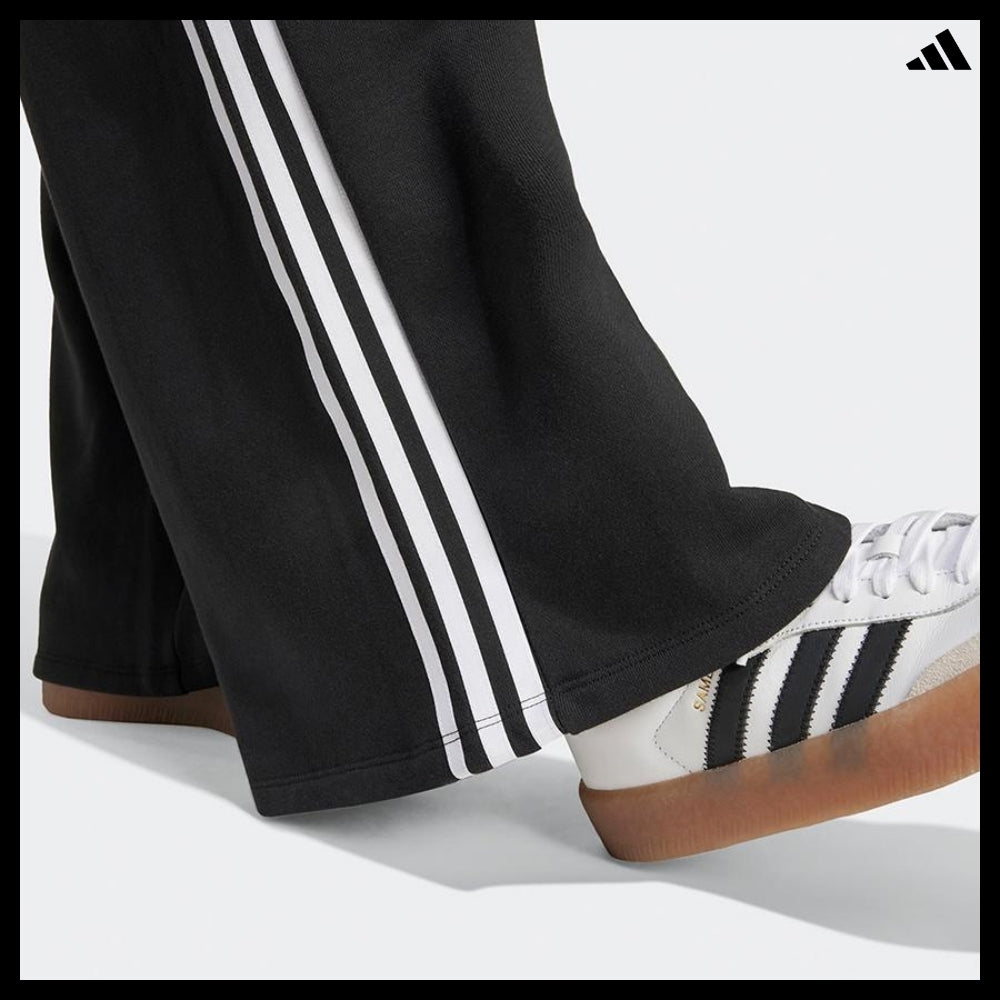【adidas】3-Stripes Loose French Terry Wide Leg Pants